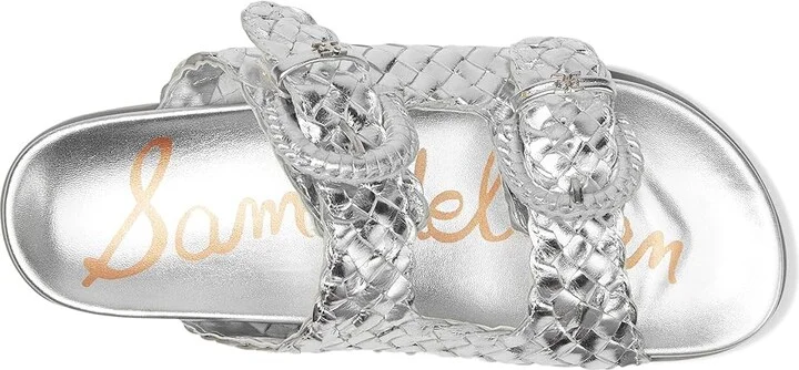 Sam Edelman Tiffanie Women's Sandals Silver : 8.5 M, Leather - Image 2