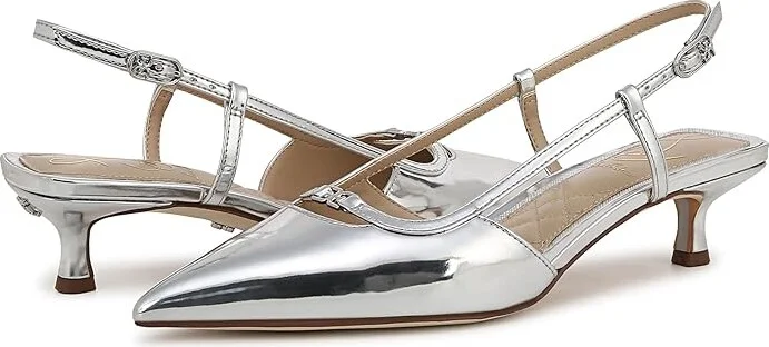 Sam Edelman Toni Women's 1-2 inch heel Shoes Soft Silver : 9 M, Synthetic - Image 4