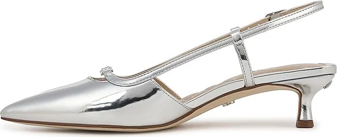 Sam Edelman Toni Women's 1-2 inch heel Shoes Soft Silver : 9 M, Synthetic - Image 5
