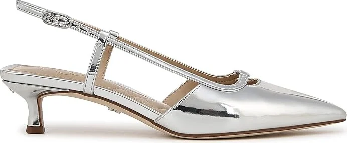 Sam Edelman Toni Women's 1-2 inch heel Shoes Soft Silver : 9 M, Synthetic - Image 6