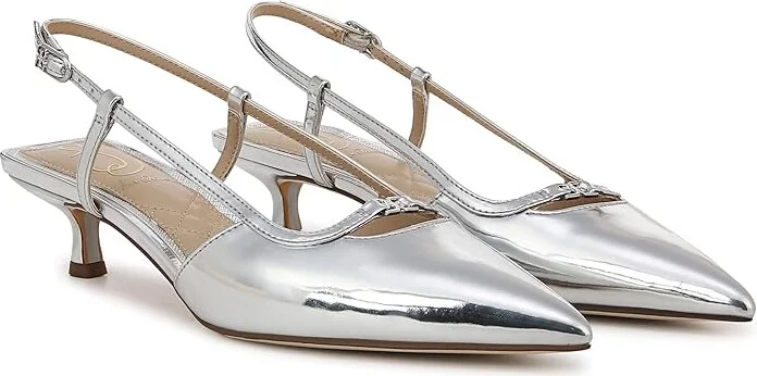 Sam Edelman Toni Women's 1-2 inch heel Shoes Soft Silver : 9 M, Synthetic