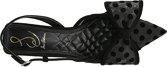 Sam Edelman Treena 2 High Women's Heels Black Polka Dot Satin : 5 M, Leather/Rubber - Image 3