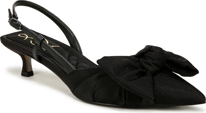 Sam Edelman Treena Bow Slingback Kitten Heel ~ Black - Image 4