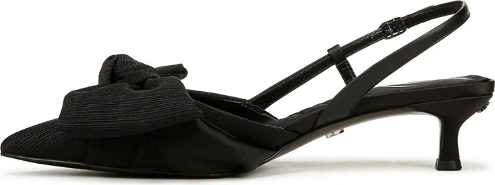 Sam Edelman Treena Bow Slingback Kitten Heel ~ Black - Image 6