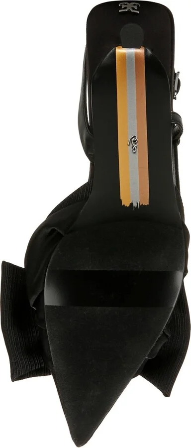 Sam Edelman Treena Bow Slingback Kitten Heel ~ Black - Image 9