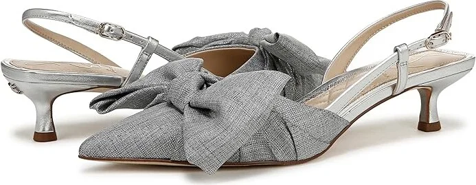 Sam Edelman Treena High Women's Heels Soft Silver : 6.5 M, Leather/Rubber