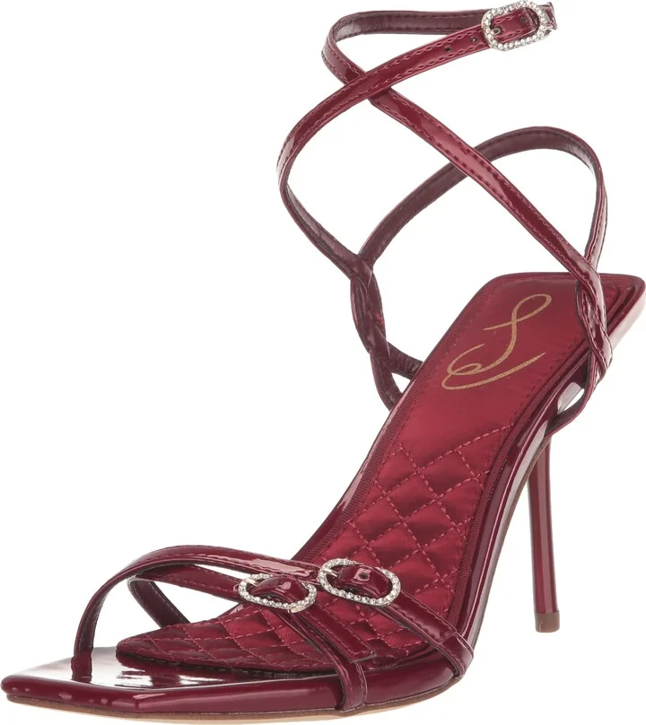 Sam Edelman Trevin Heeled Sandal Holly Red 10.5 Medium