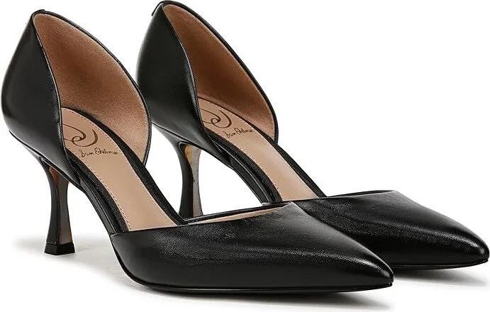 Sam Edelman Victoria High Women's Heels Black Leather : 9.5 M, Leather/Rubber