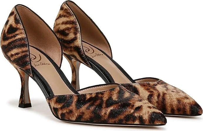 Sam Edelman Victoria High Women's Heels Tiger Brown : 6 M, Leather/Rubber