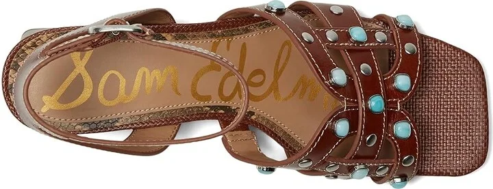 Sam Edelman Wayla 2 Women's Sandals Burnt Brandy Stone : 5.5 M, Leather - Image 2