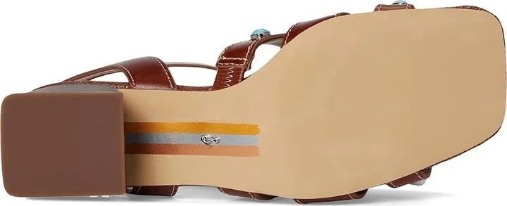 Sam Edelman Wayla 2 Women's Sandals Burnt Brandy Stone : 5.5 M, Leather - Image 3