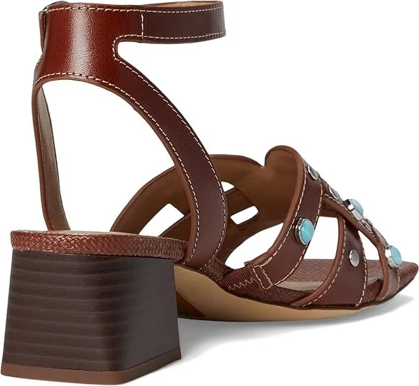 Sam Edelman Wayla 2 Women's Sandals Burnt Brandy Stone : 5.5 M, Leather - Image 4