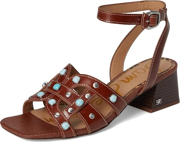 Sam Edelman Wayla 2 Women's Sandals Burnt Brandy Stone : 5.5 M, Leather - Image 5