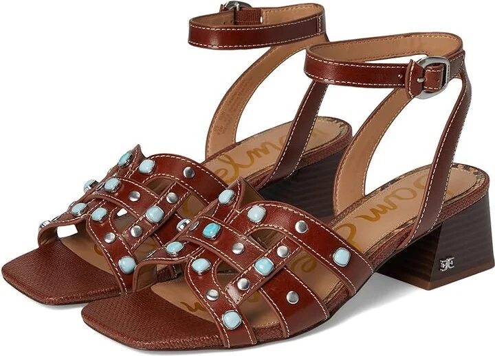 Sam Edelman Wayla 2 Women's Sandals Burnt Brandy Stone : 5.5 M, Leather