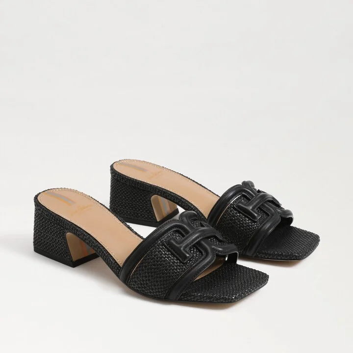 Sam Edelman Waylon Slide Sandal Black Weave