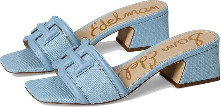 Sam Edelman Waylon Women's Shoes Blue Breeze : 5 M, Leather/Rubber