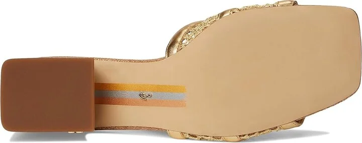 Sam Edelman Webster Women's Sandals Amber Gold : 7 M, Leather/Rubber - Image 3