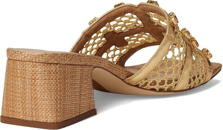 Sam Edelman Webster Women's Sandals Amber Gold : 7 M, Leather/Rubber - Image 4