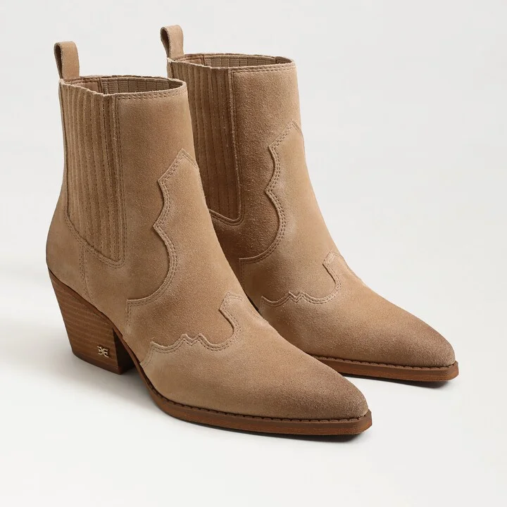 Sam Edelman West Ankle Boot Cyprus Tan Suede