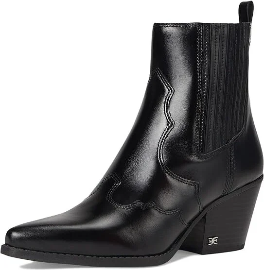 Sam Edelman West Women's Boots Black Leather : 10 M - Image 5