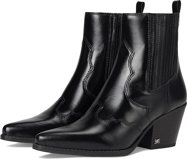 Sam Edelman West Women's Boots Black Leather : 10 M