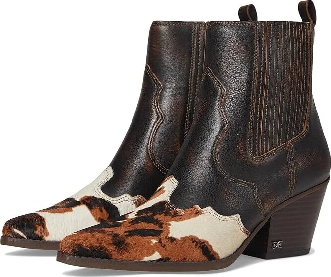 Sam Edelman West Women's Boots Brown : 9 M, Leather