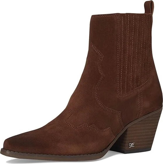 Sam Edelman West Women's Boots Dark Terra Toffee : 5.5 M, Leather - Image 5