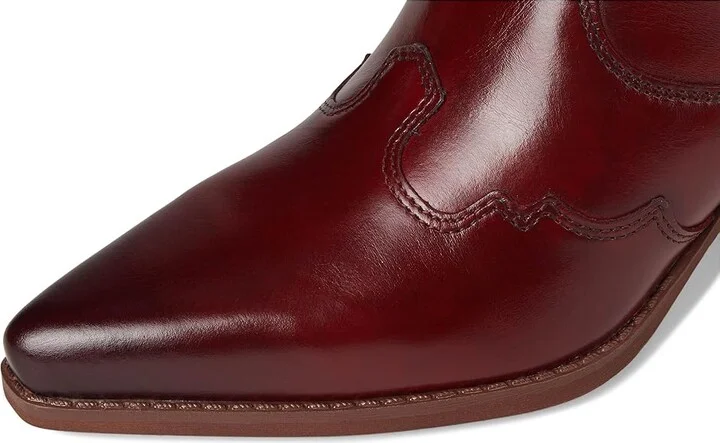 Sam Edelman West Women's Boots Deep Scarlet : 10 M, Leather - Image 2
