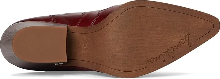 Sam Edelman West Women's Boots Deep Scarlet : 10 M, Leather - Image 3