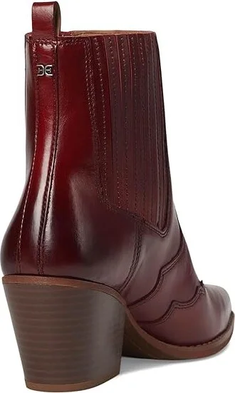 Sam Edelman West Women's Boots Deep Scarlet : 10 M, Leather - Image 4