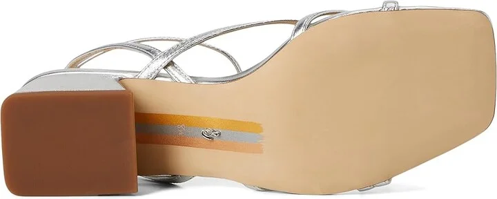 Sam Edelman Whitley Women's Sandals Soft Silver : 9 M, Leather/Rubber - Image 3