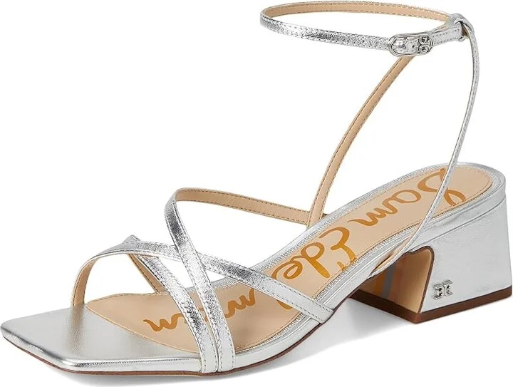 Sam Edelman Whitley Women's Sandals Soft Silver : 9 M, Leather/Rubber - Image 5
