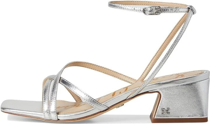 Sam Edelman Whitley Women's Sandals Soft Silver : 9 M, Leather/Rubber - Image 6