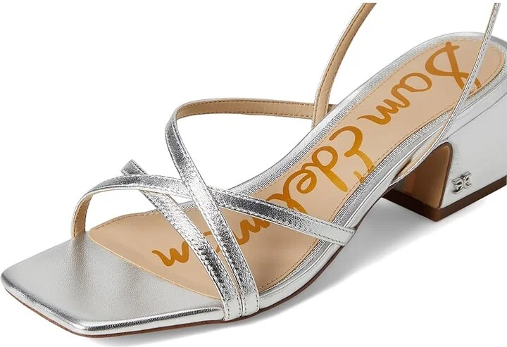 Sam Edelman Whitley Women's Sandals Soft Silver : 9 M, Leather/Rubber - Image 7