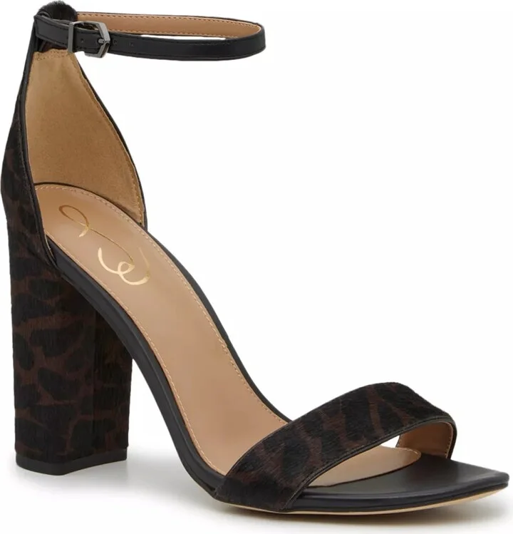 Tan/Black Leopard Print Calf Hair