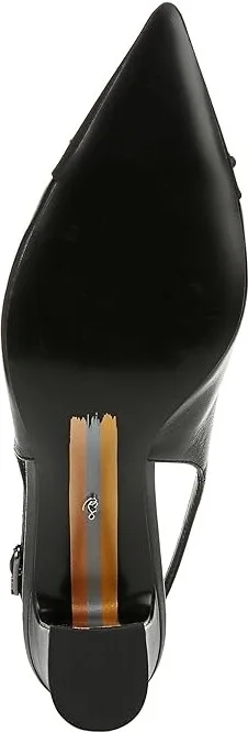 Sam Edelman Willette High Women's Heels Black Leather : 9 M, Leather/Rubber - Image 3