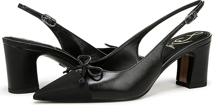 Sam Edelman Willette High Women's Heels Black Leather : 9 M, Leather/Rubber - Image 4