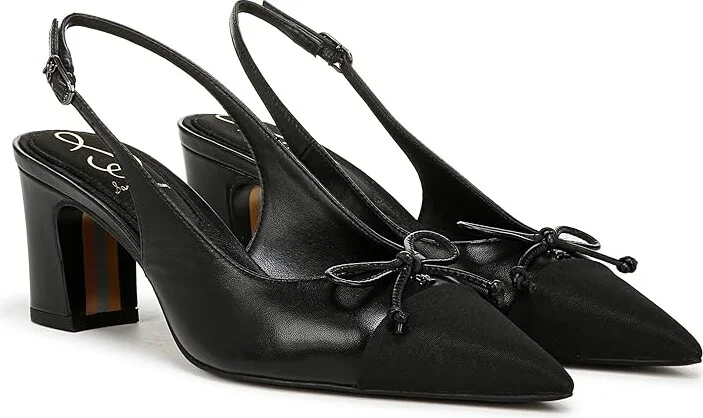 Sam Edelman Willette High Women's Heels Black Leather : 9 M, Leather/Rubber