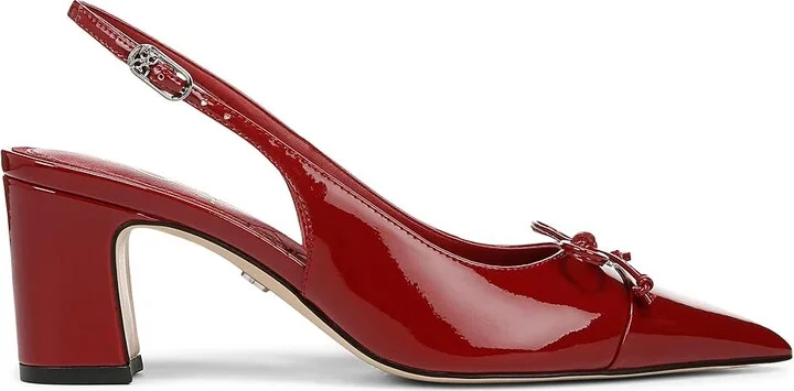 Sam Edelman Willette High Women's Heels Deep Scarlet : 8.5 M, Leather/Rubber - Image 6