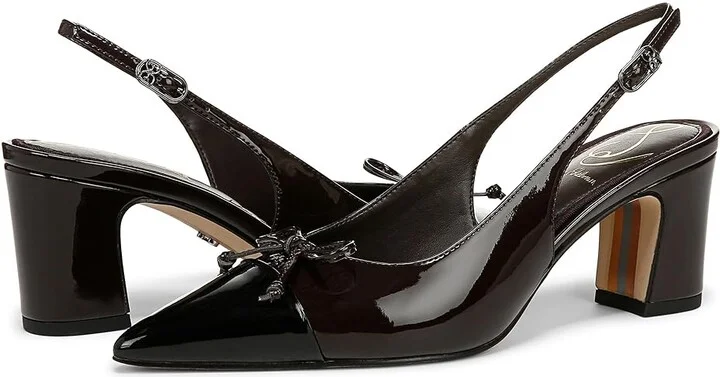 Sam Edelman Willette High Women's Heels Rich Chocolate/Black : 7.5 M, Leather/Rubber - Image 4