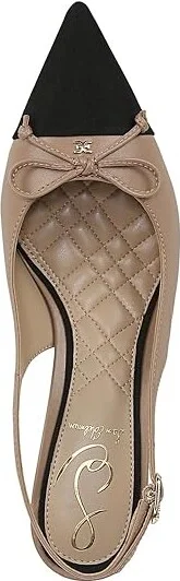 Sam Edelman Willette High Women's Heels Soft Beige/Black : 7.5 M, Leather/Rubber - Image 2