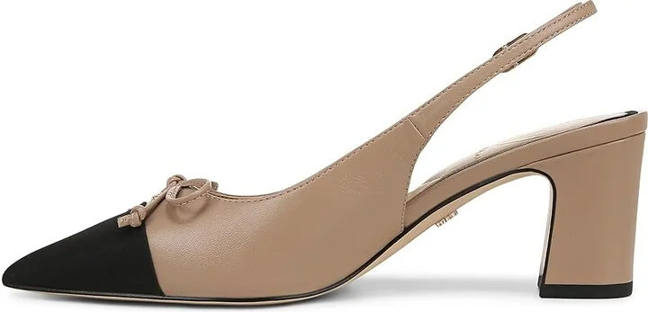 Sam Edelman Willette High Women's Heels Soft Beige/Black : 7.5 M, Leather/Rubber - Image 5