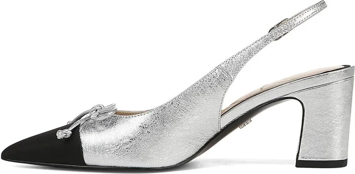 Sam Edelman Willette High Women's Heels Soft Silver/Black : 5 M, Leather/Rubber - Image 5