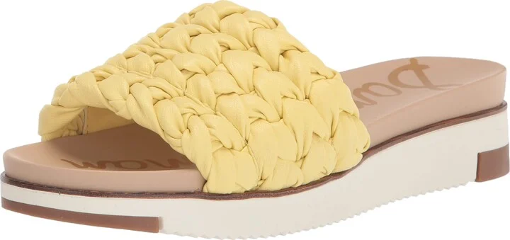 Sam Edelman Women's Ainslie Sandal Butter Yellow 5 Medium
