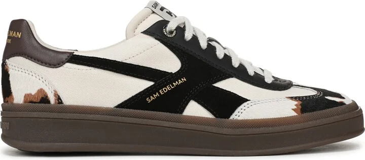 Sam Edelman Women's Althea Lace-Up Sneakers - Ivory/Brown Multi - Image 2