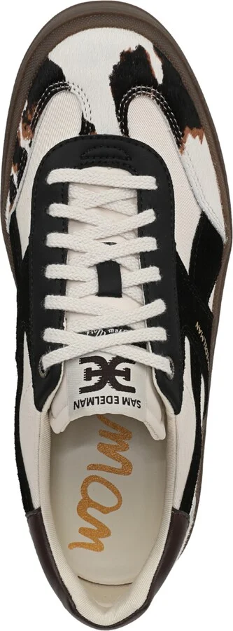 Sam Edelman Women's Althea Lace-Up Sneakers - Ivory/Brown Multi - Image 4
