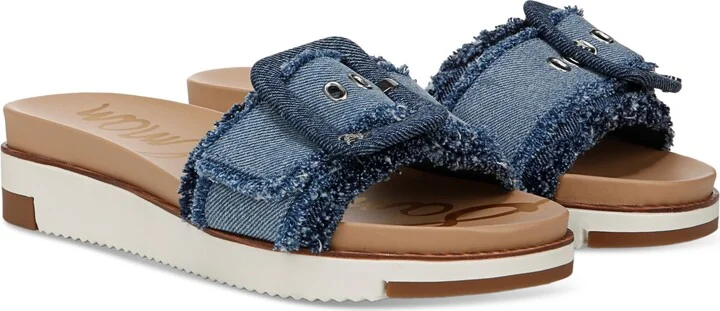 Sam Edelman Women's Ariane Platform Buckle Slide Sandals