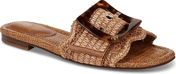 Sam Edelman Women's Bambi Buckled Woven Slide Sandals