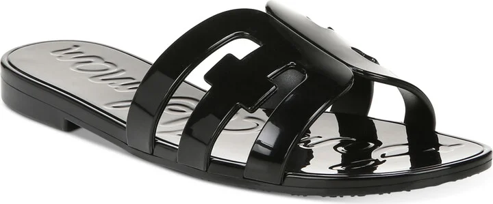 Sam Edelman Women's Bay Logo Emblem Jelly Slide Sandals