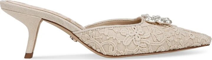 Sam Edelman Women's Brit Embellished-Buckle Dress Mules - Image 2